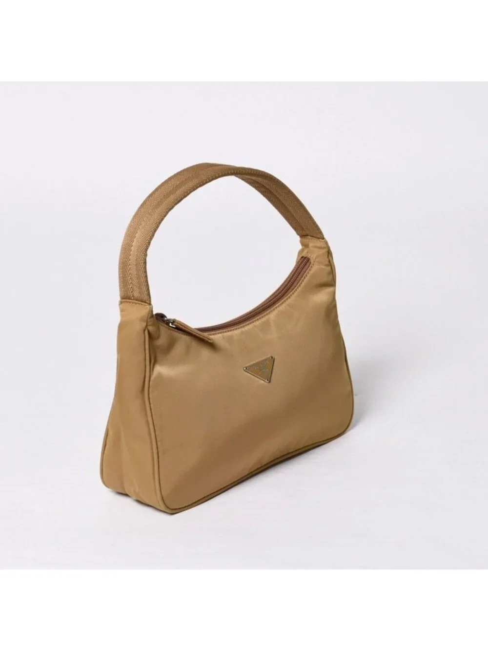 Prada Hobo Nylon Beige